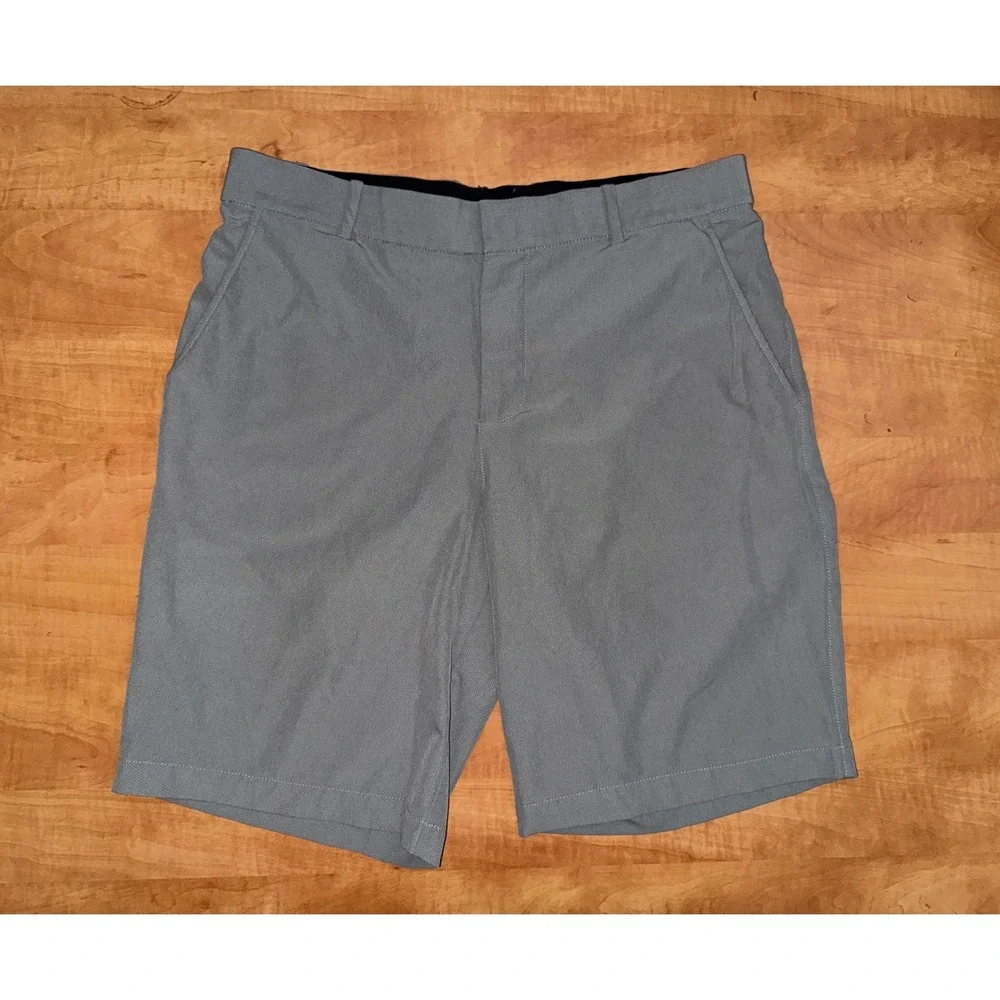 Nike Golf Dri-FIT Shorts Mens 34 Gray Standard Fit Performance Textured AJ5493